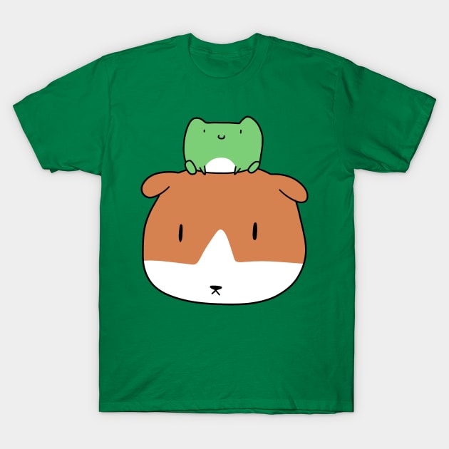 Little Frog and Guinea Pig Face T-Shirt by saradaboru